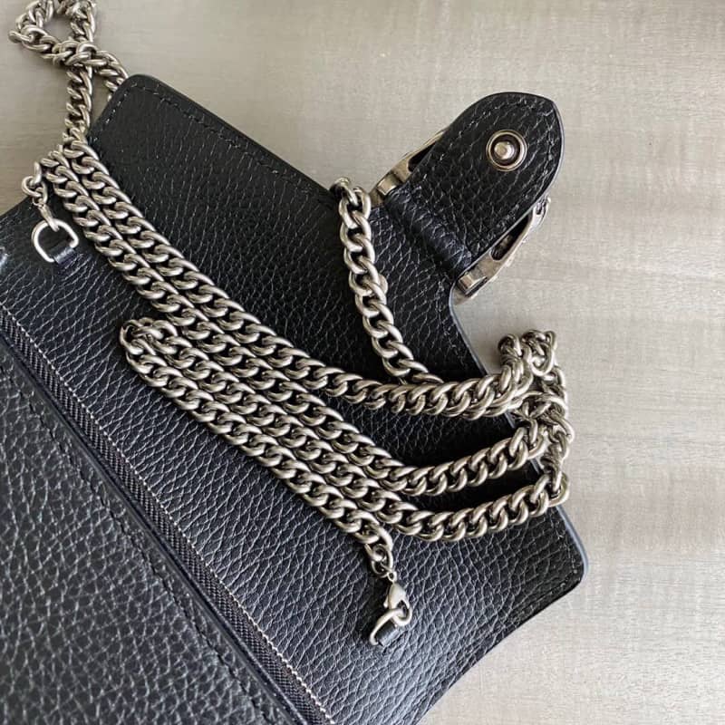 Gvc*1 Dionysus Chain Wallet Shoulder Bag Replica Black 401231