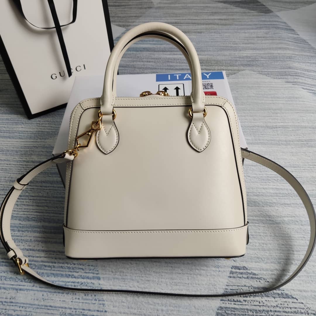 Gvc*1 1955 Horsebit Polkadot Handle Bag Replica 621220