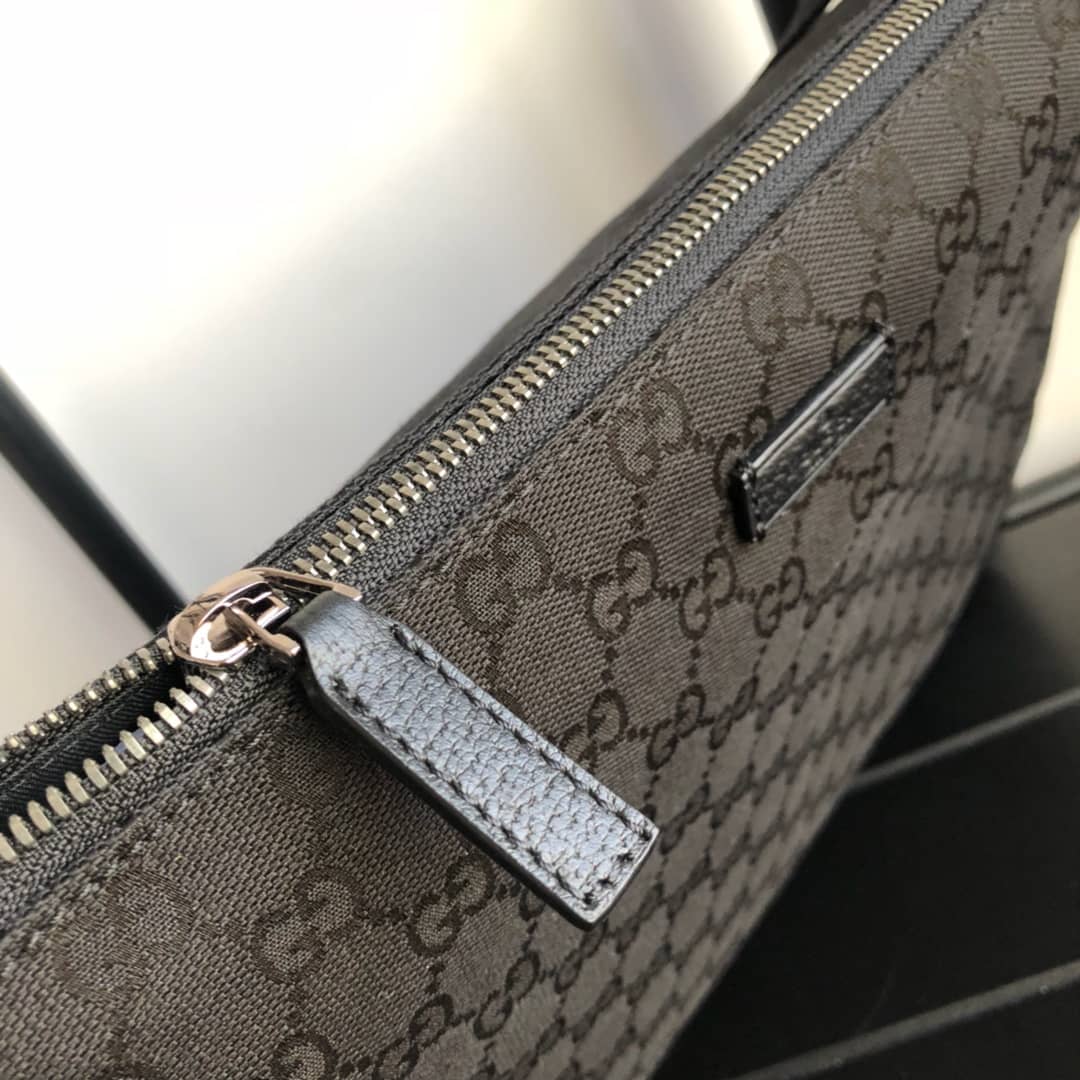 Gvc*1 GG Canvas Shoulder Bag Replica Black 110054