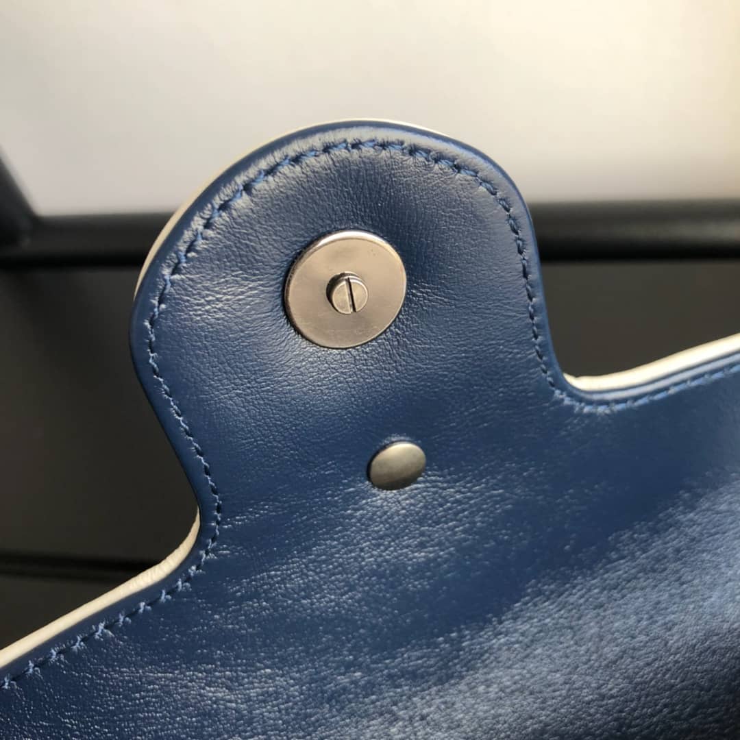 Gvc*1 GG Marmont Mini Matelasse Leather Shoulder Bag Replica Blue 574969