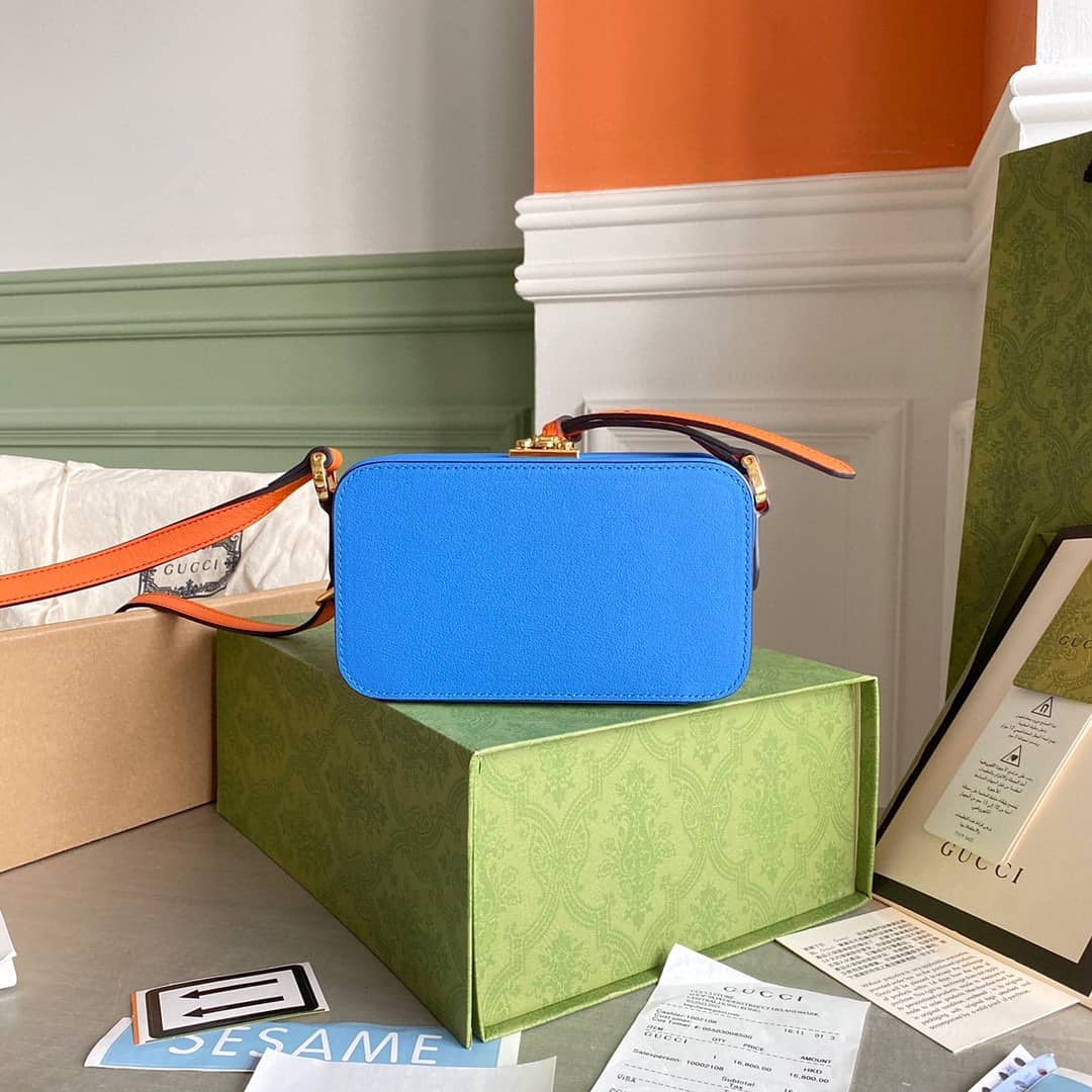 Gvc*1 Interlocking G Mini Bag Replica Blue 658230