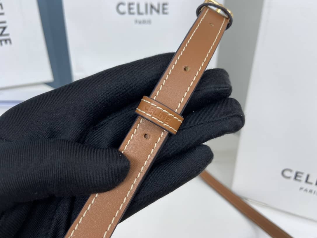 Ce1i*e Bag Dupe Triomphe Canvas Medium Folco Replica Bag