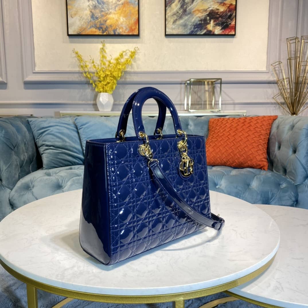 Lady D10r Dupe 32CM Replica Bag(Cola)