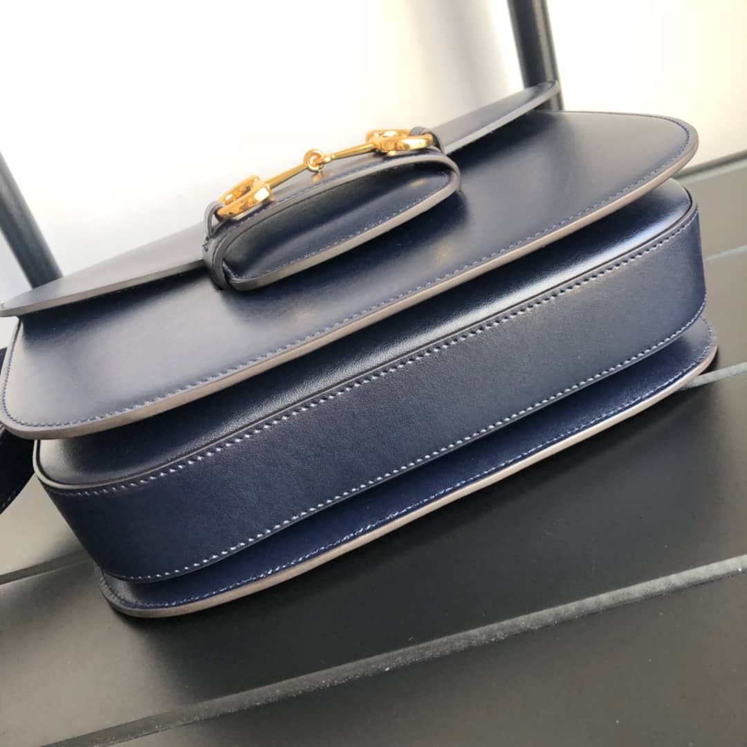 Gvc*1 Horsebit 1955 Shoulder Bag Replica Blue 602204