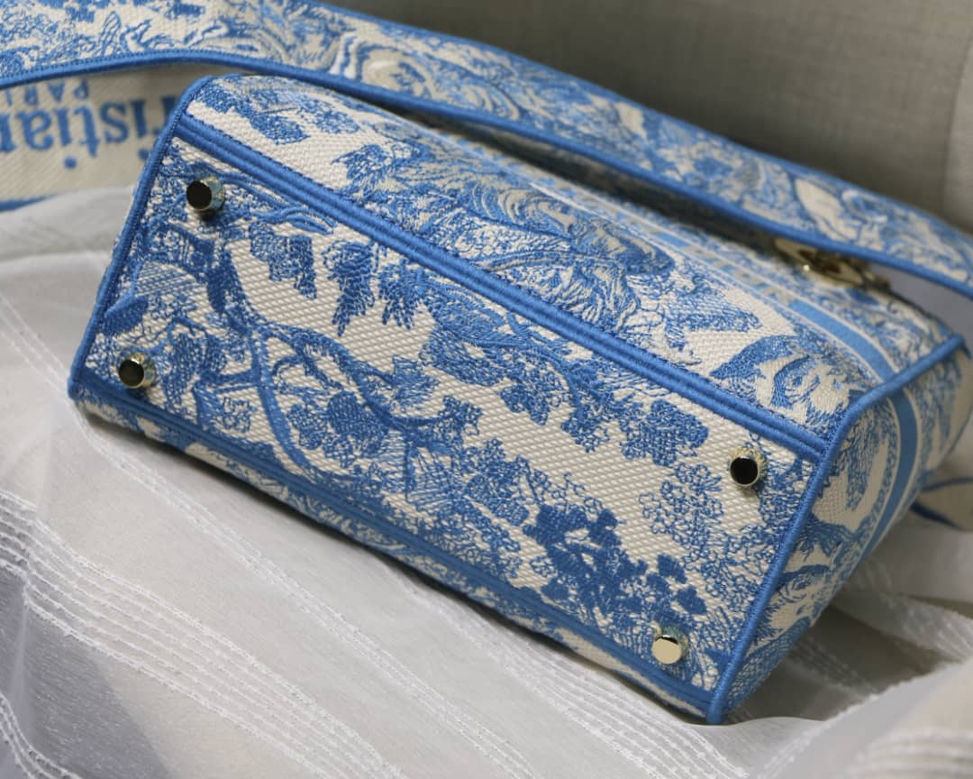 Lady D10r Dupe 24CM Paisley Embroidery Lady D-Lite Bag