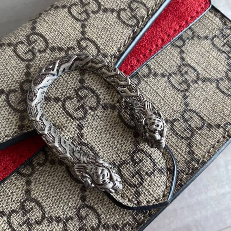 Gvc*1 Dionysus GG Svp*me S*per Mini Bag Replica Gray Red 476432