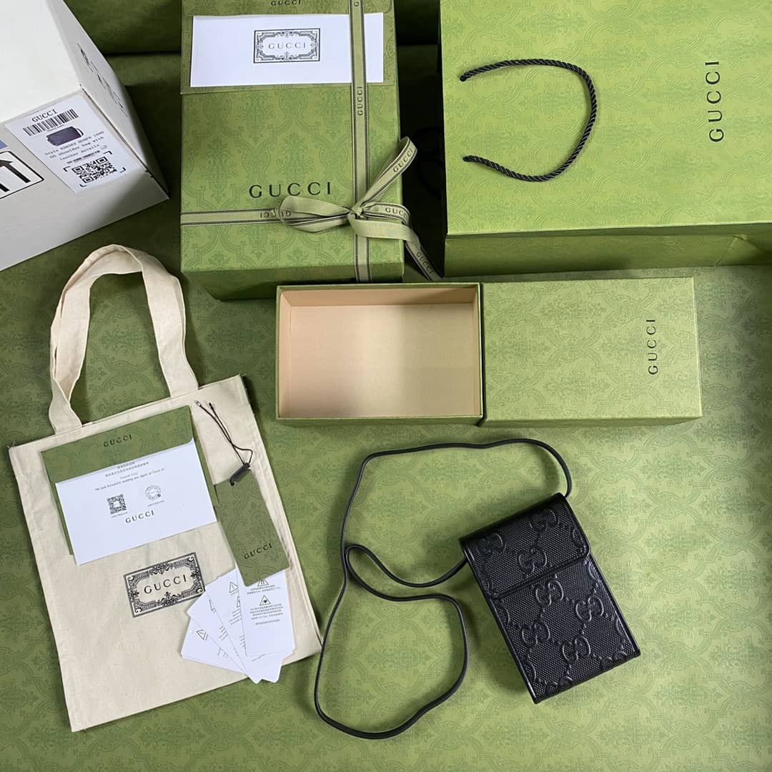 Gvc*1 GG Embossed Mini Phone Bag Replica 625571