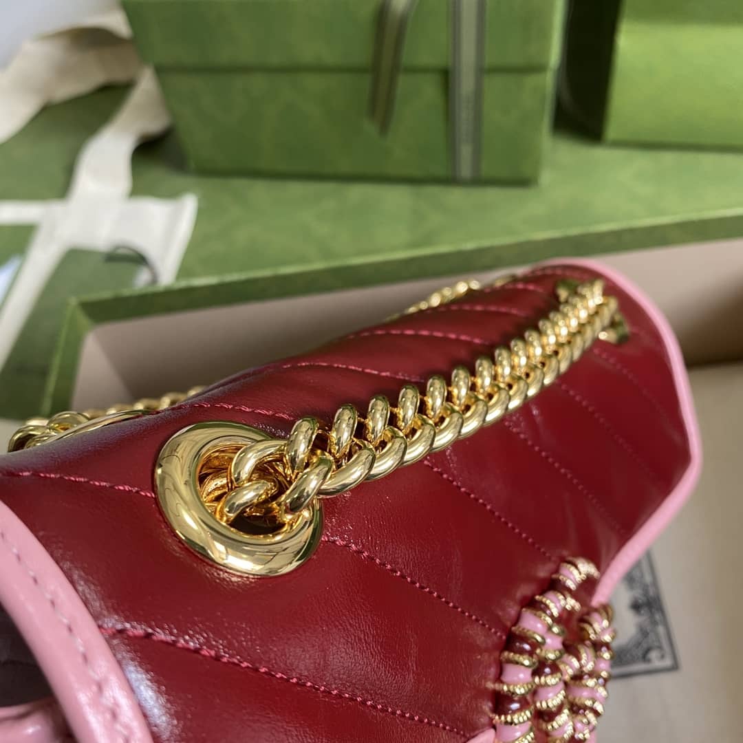 Gvc*1 Marmont GG Matelasse Leather Mini Shoulder Bag Replica 446744