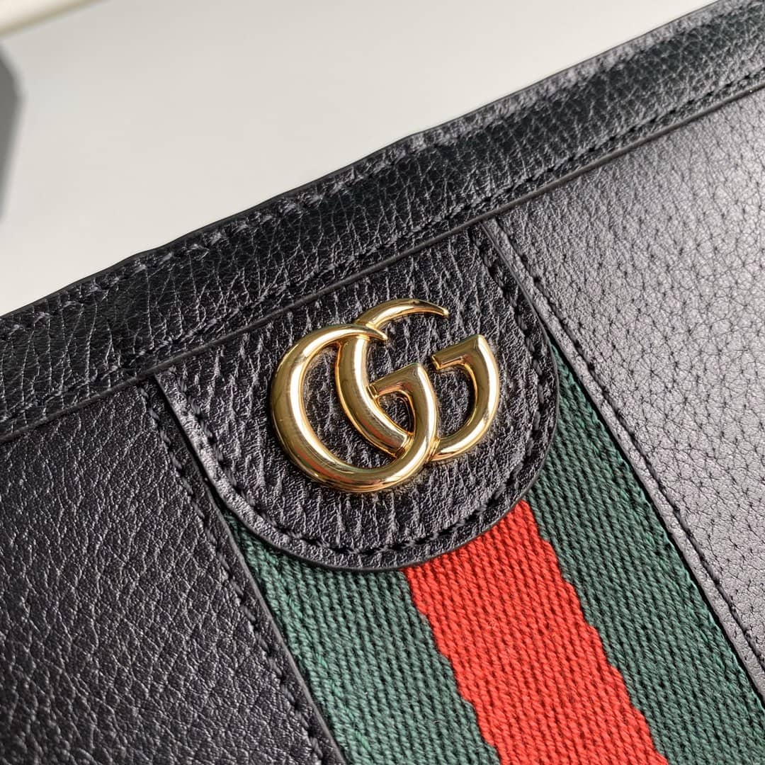 Gvc*1 Ophidia GG Zip Around Wallet Replica 523154