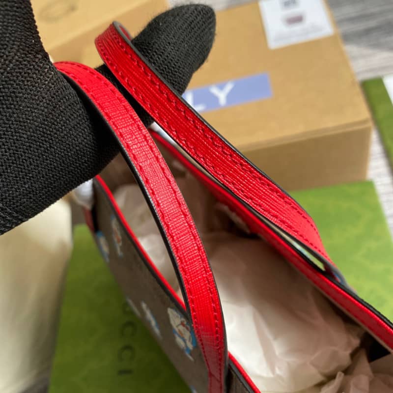 Gvc*1 Children GG Svp*me Canvas Replica Tote Brown 410812