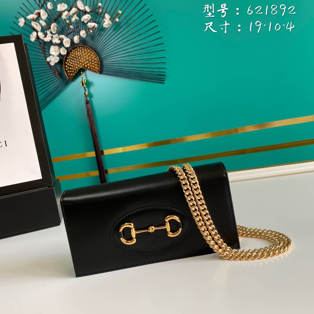 Gvc*1 1955 Horsebit Chain Wallet Replica 621892