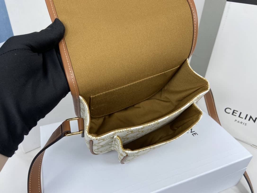 Ce1i*e Bag Dupe Triomphe Canvas Medium Folco Replica Bag