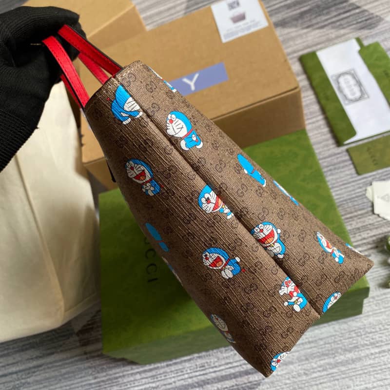 Gvc*1 Children GG Svp*me Canvas Replica Tote Brown 410812