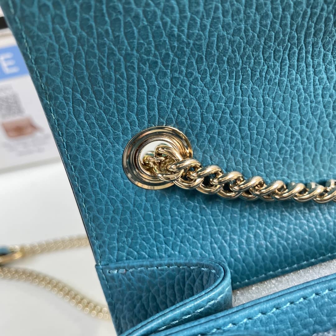 Gvc*1 Interlocking Leather Chain Crossbody Bag Replica 510304