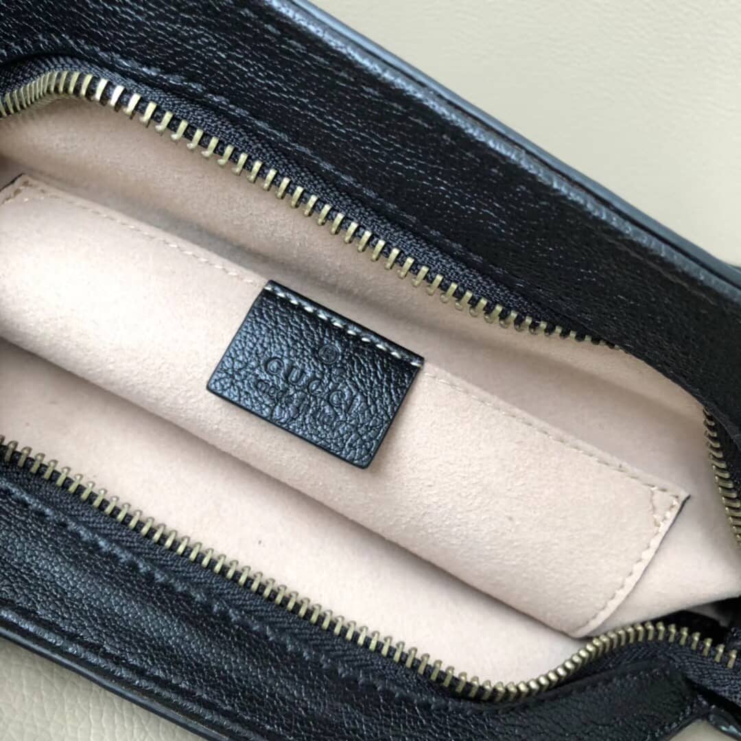 Gvc*1 Belle Marmont Feline Small Crossbody Bag Replica Black 524620