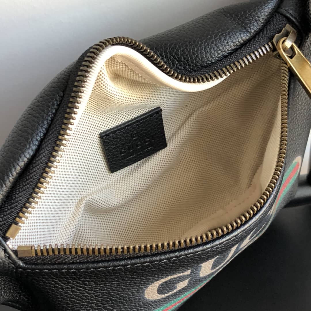 Gvc*1 Print Small Waist Body Belt Bag Replica Black 527792