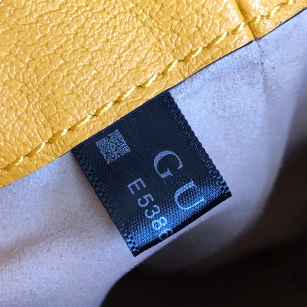 Gvc*1 Ophidia GG Flora Pattern Small Bucket Bag Replica Yellow 550621