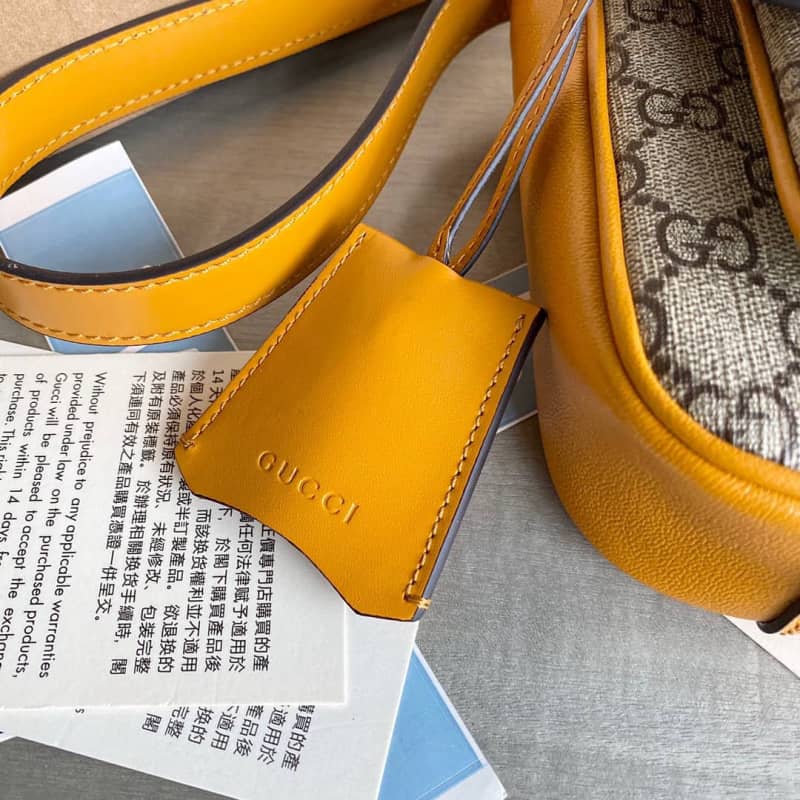 Gvc*1 Padlock Mini GG Svp*me Shoulder Bag Replica White 658487