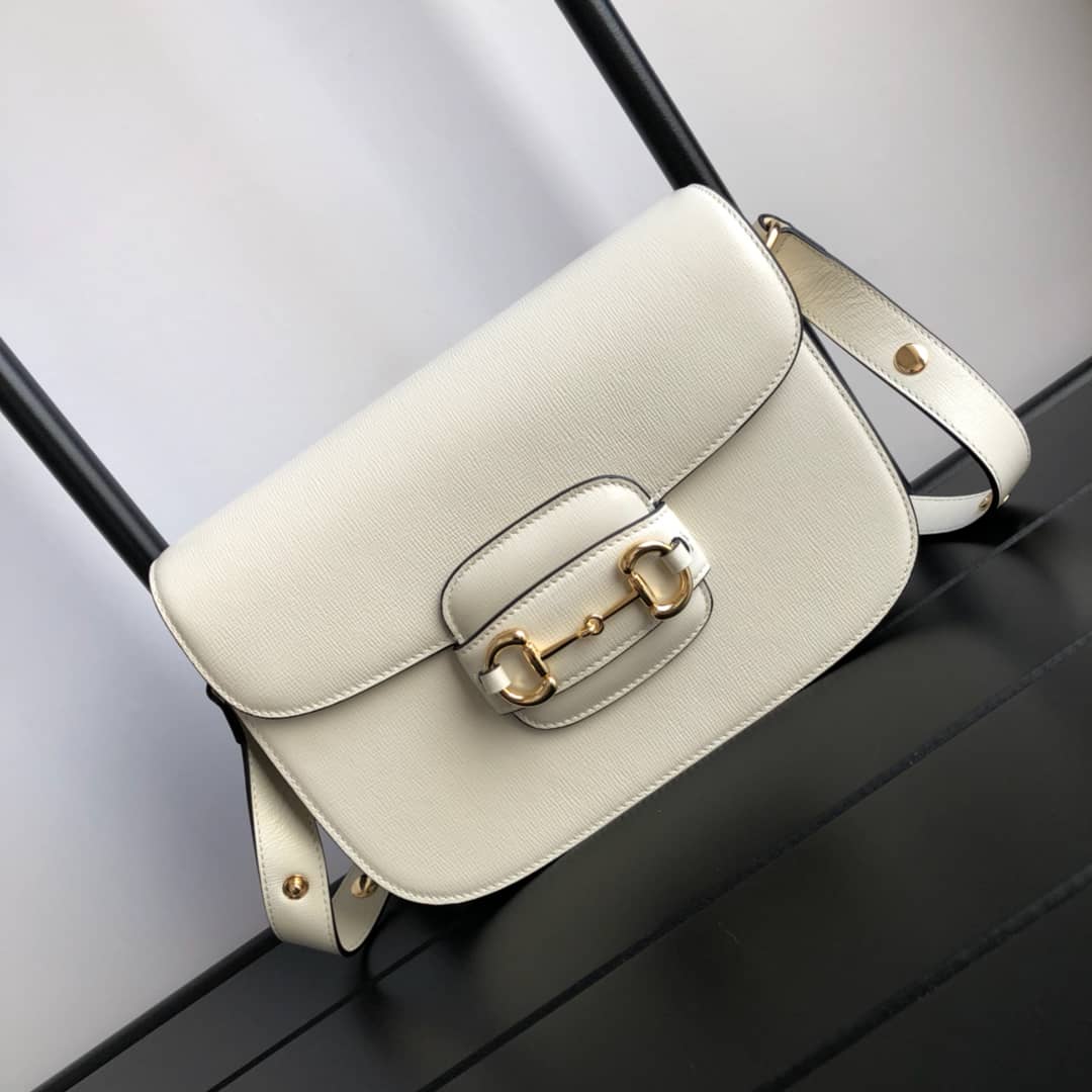 Gvc*1 Horsebit 1955 Shoulder Bag Replica White 602204