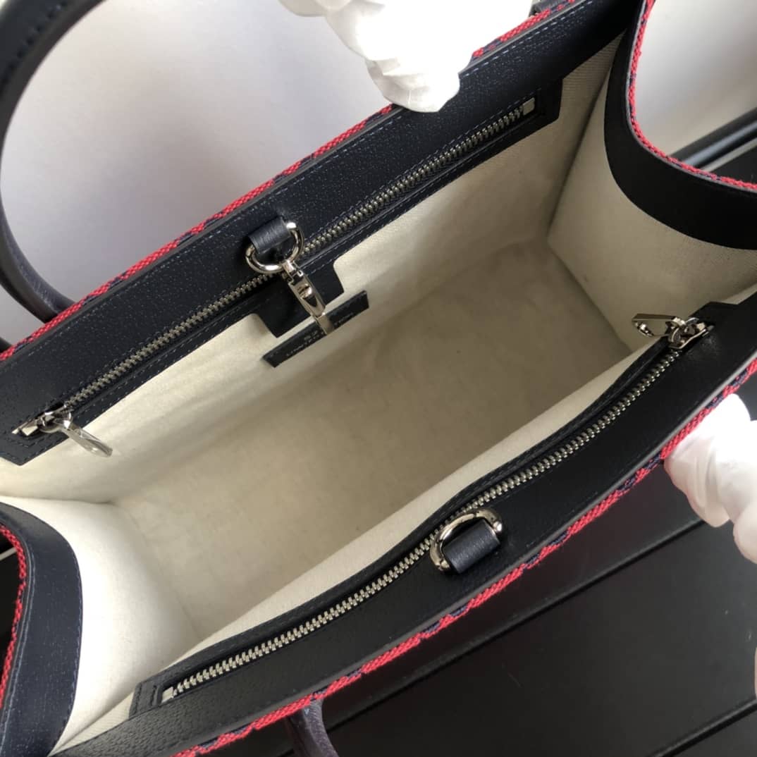 Gvc*1 Canvas GG Svp*me Small Tote Replica Red 659983