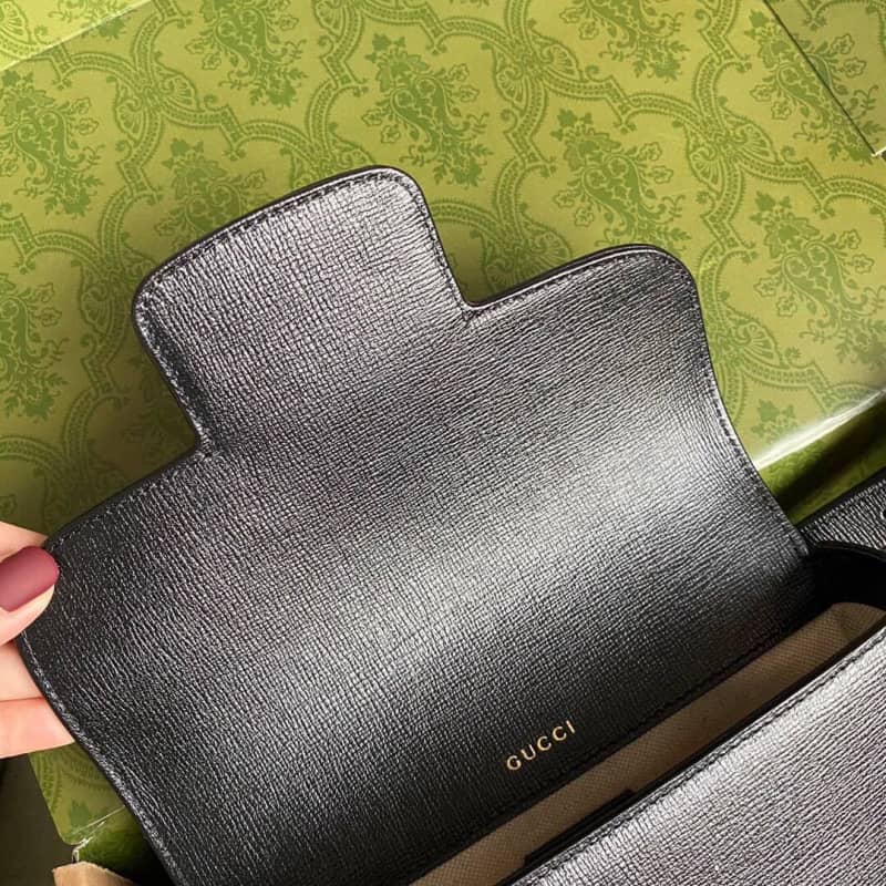 Gvc*1 Horsebit 1955 Mini Bag Replica Black 658574