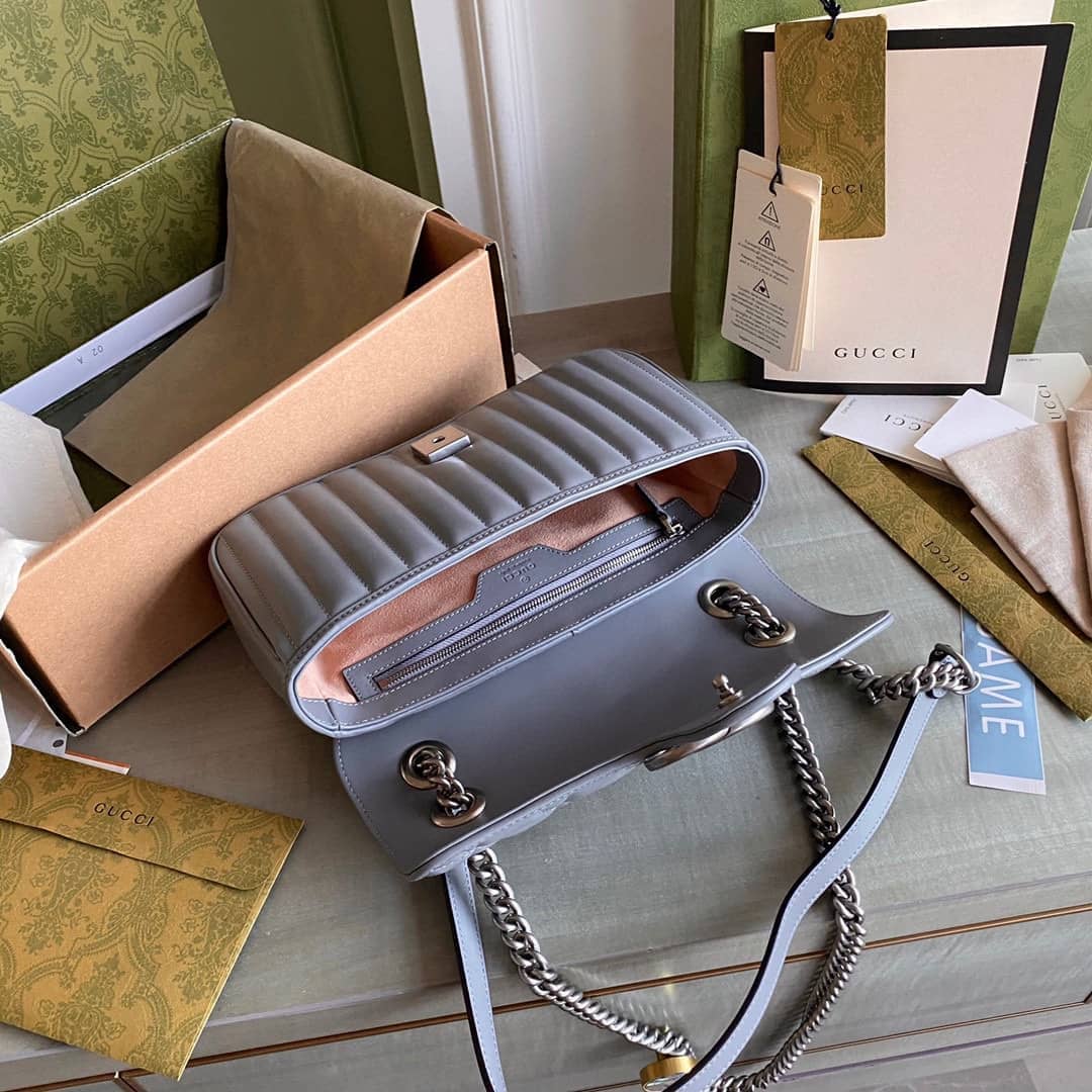 Gvc*1 GG Marmont Small Matelassé Leather 443497