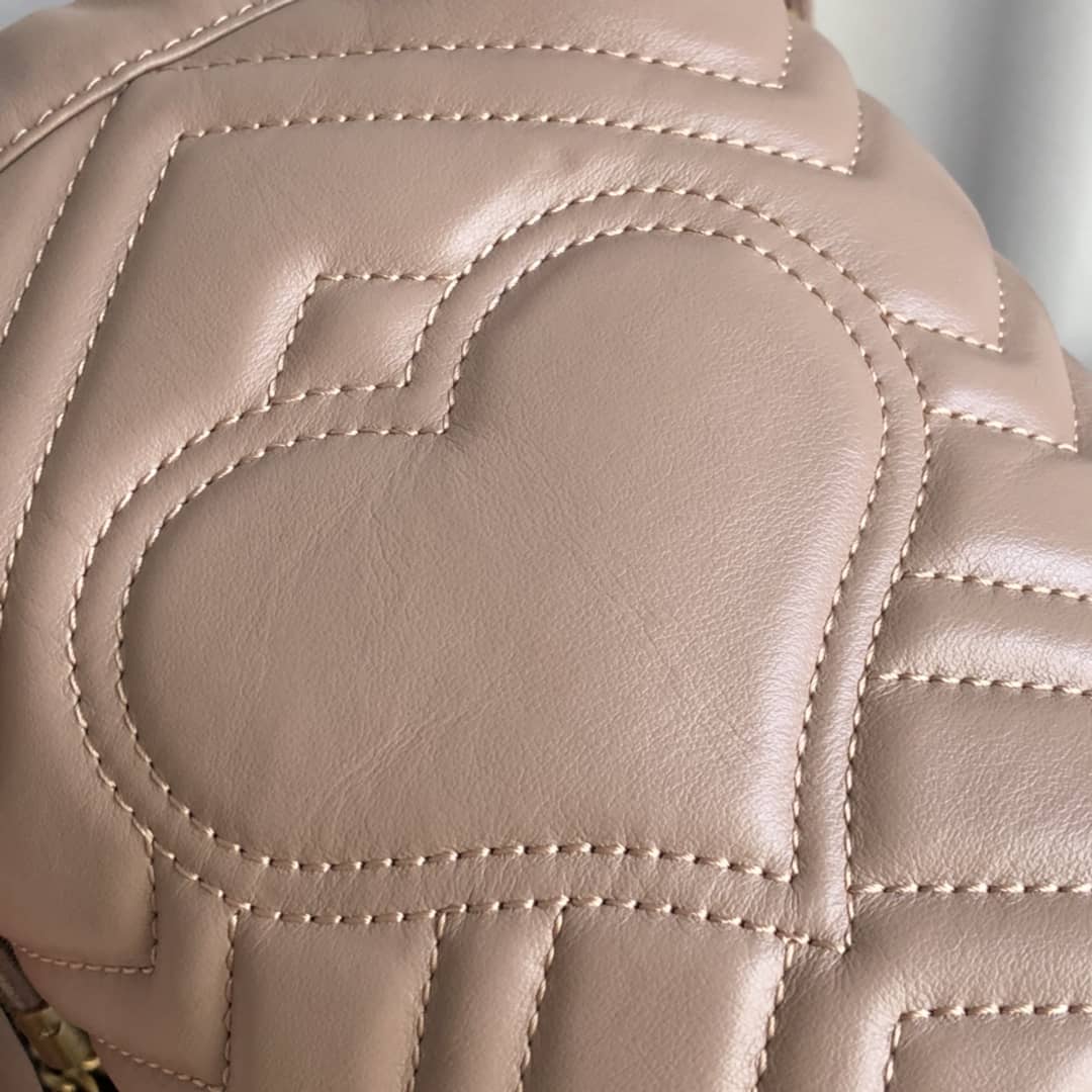 Gvc*1 GG Marmont Mini Bucket Crossbody Bag Replica Pink 575163