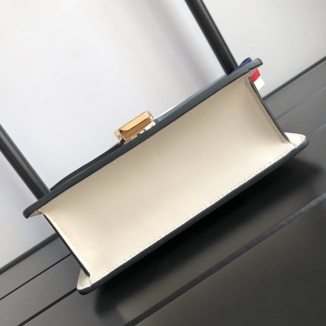 Gvc*1 Sylvie Leather Mini Chain Shoulder Bag Replica White 431666