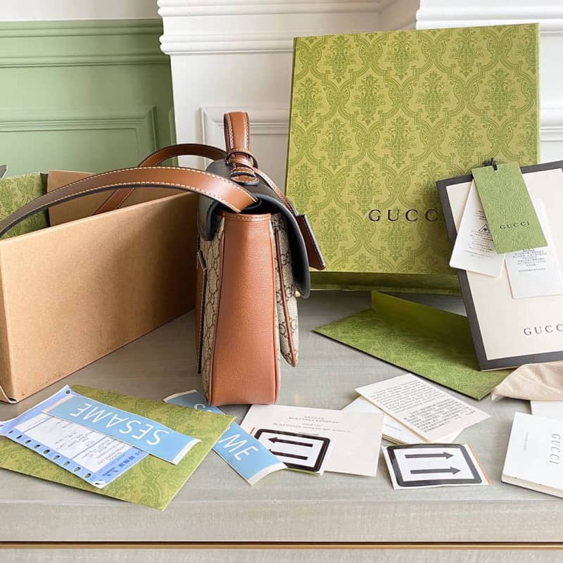 Gvc*1 Padlock Small GG Svp*me Canvas Shoulder Bag Replica Black 644527