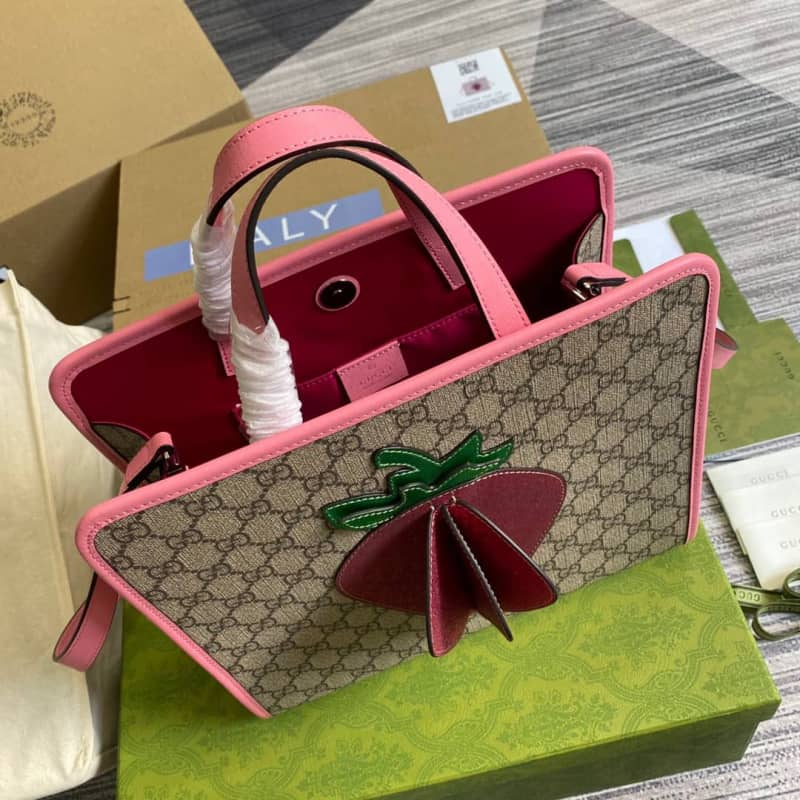 Gvc*1 GG Medium Ophidia Tote Replica Pink 612992