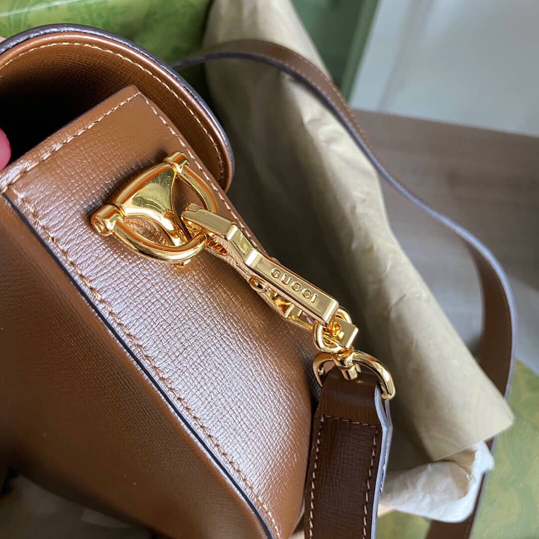 Gvc*1 Horsebit 1955 Mini Bag Replica Brown 658574