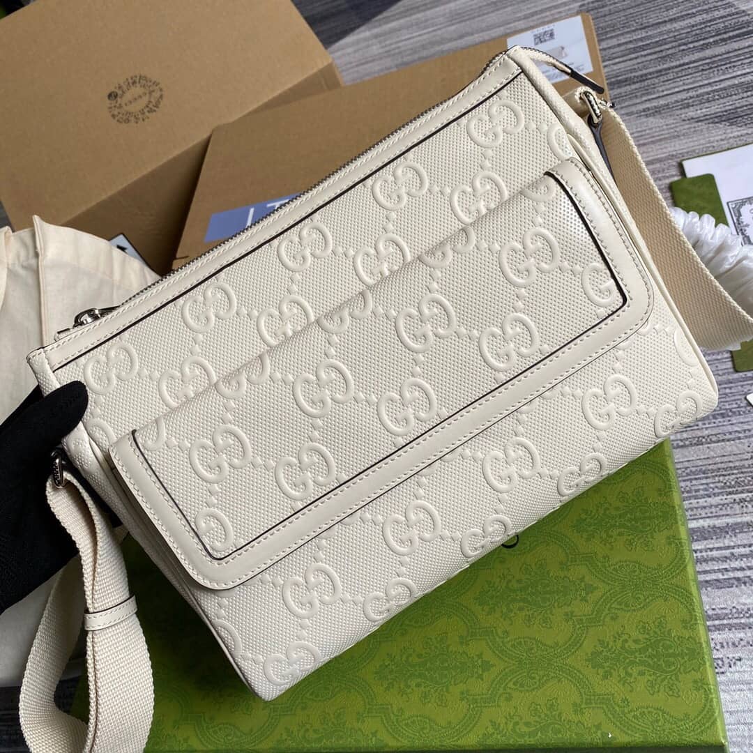Gvc*1 GG Embossed Messenger Bag Replica 658565