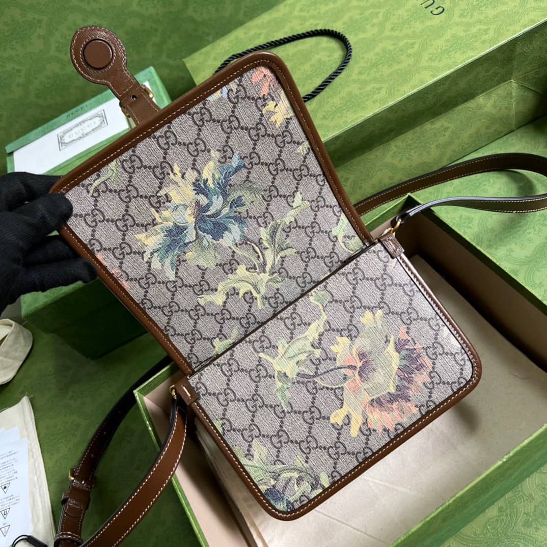 Gvc*1 GG Carnation Print Mini Shoulder Crossbody Bag 671620 Replica