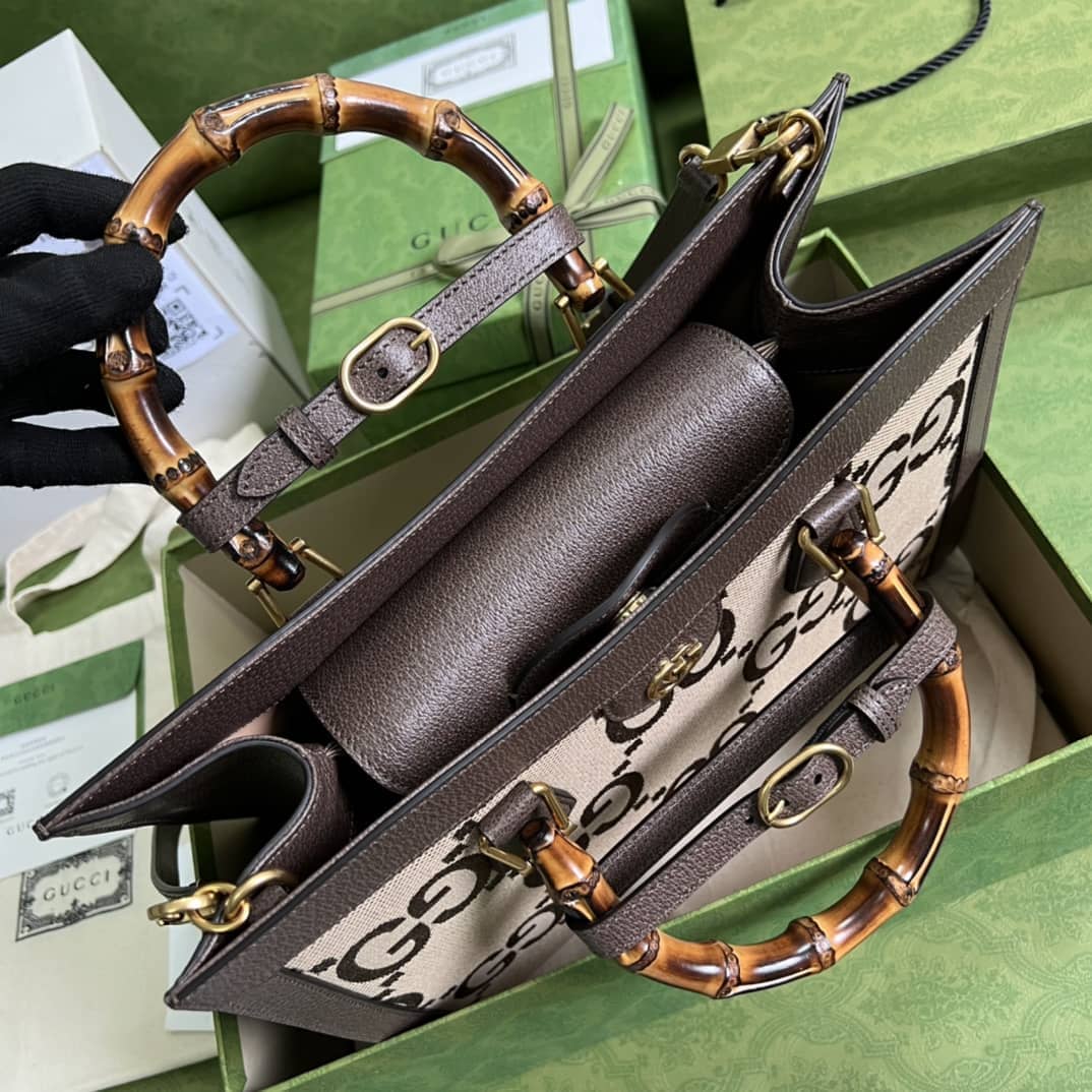 Gvc*1 Diana Medium Tote Bamboo 655658 Replica Bag