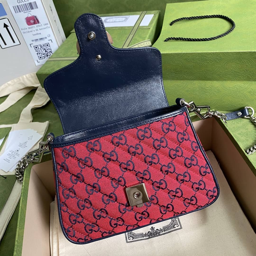 Gvc*1 Marmont GG Mini Top Handle Bag Replica 583571