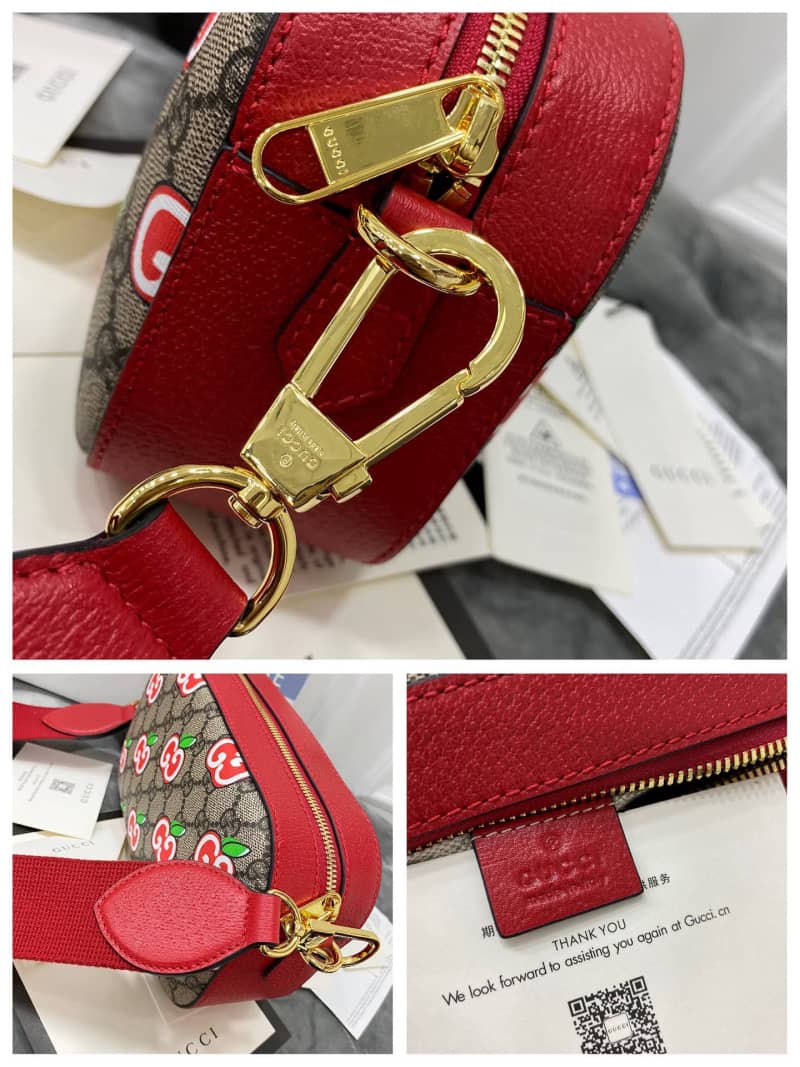 Gvc*1 Svp*me Canvas Camera Bag Replica Red 574886