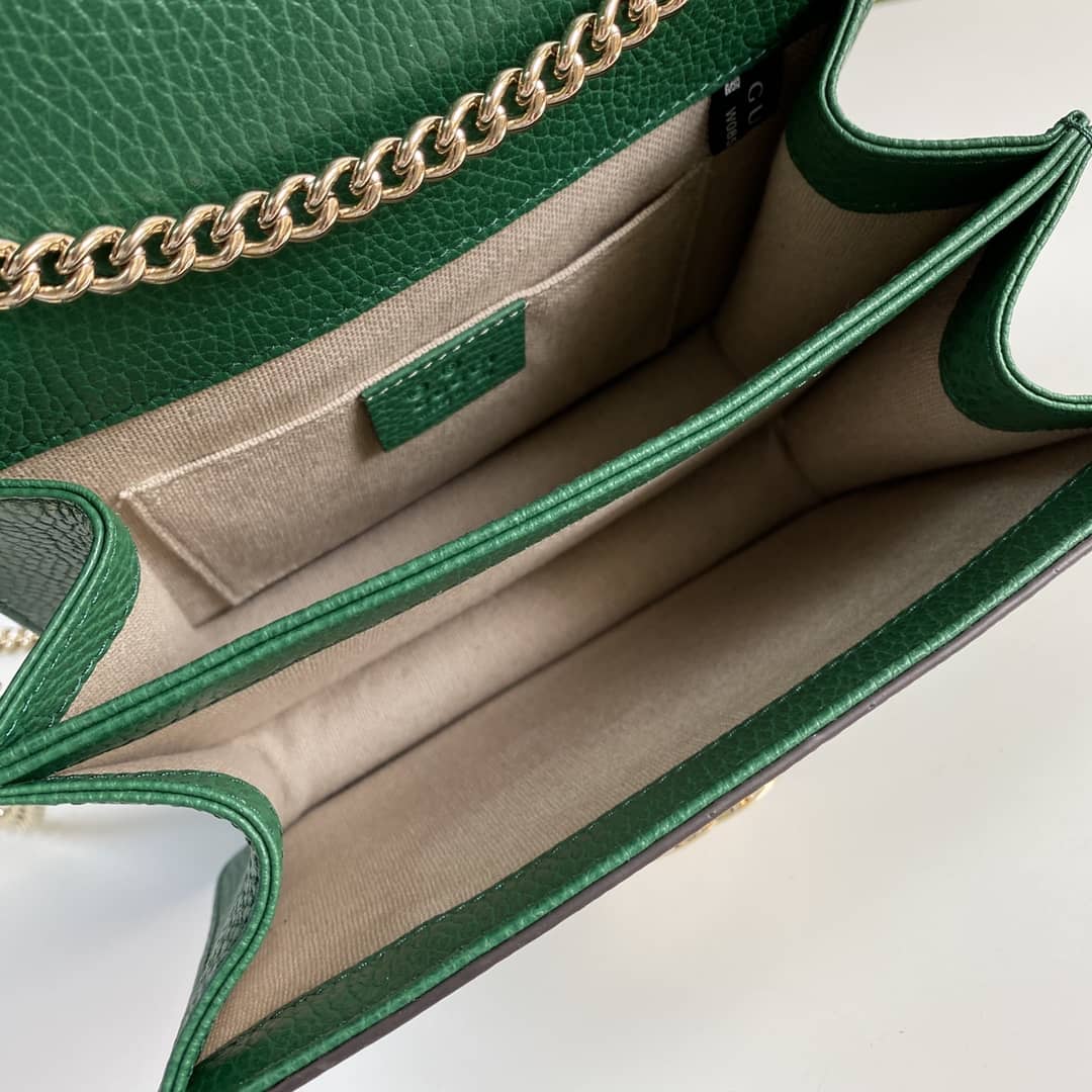 Gvc*1 Interlocking Leather Chain Crossbody Bag Replica 510304