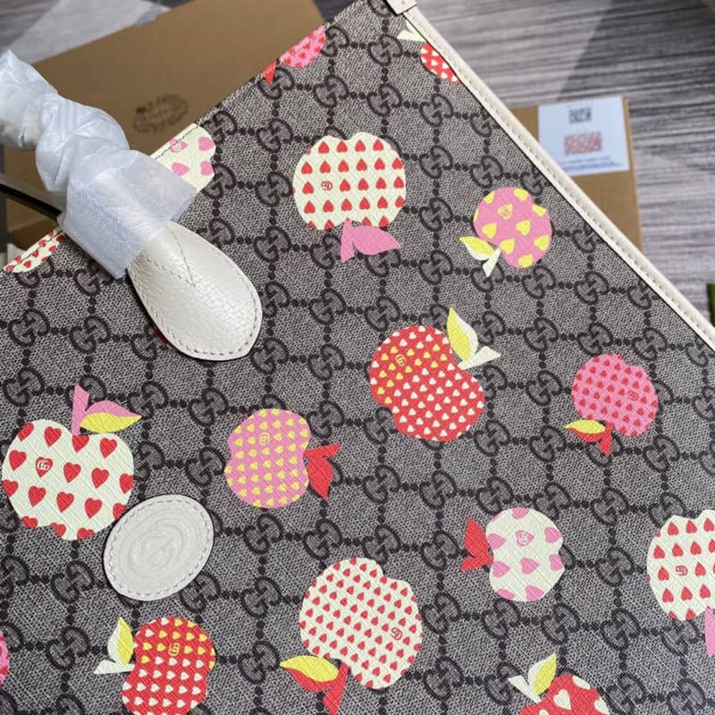 Gvc*1 Les Pommes Large Tote Replica Gray 659980