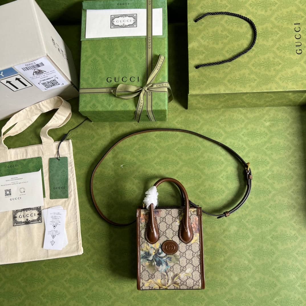 Gvc*1 Mini Tote With Interlocking 671623 Replica Bag