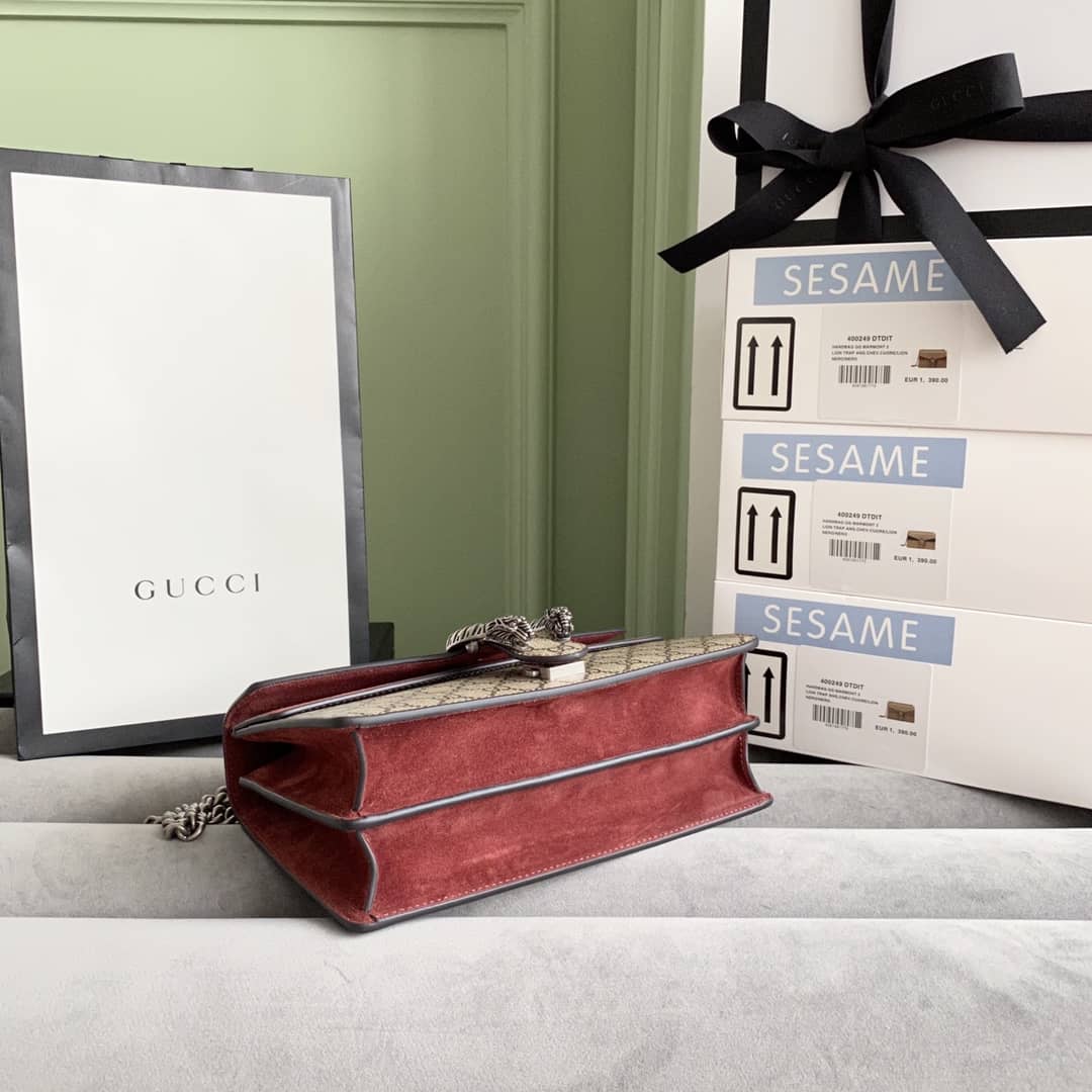 Gvc*1 Dionysus Dupe GG Svp*me Dionysus Chain Replica Shoulder Bag Brown 400249