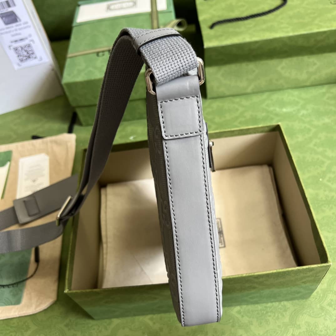 Gvc*1 GG Signature Leather Messenger Bag 406410 Replica