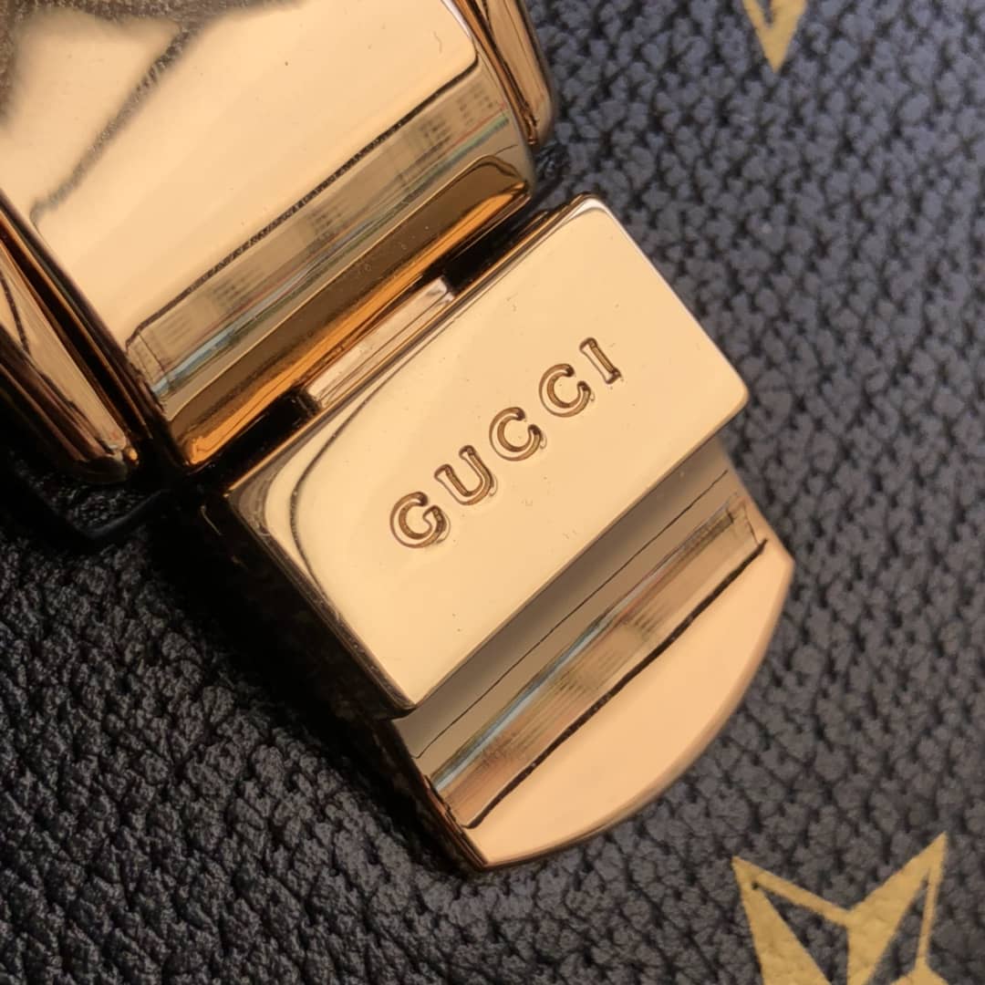 Gvc*1 GG Sylvie Mini Shoulder Bag Replica Black 470270