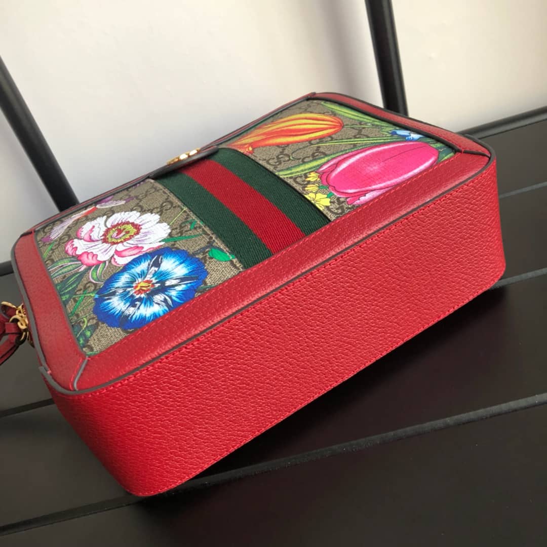 Gvc*1 Ophidia Small GG Shoulder Bag Replica Red 550622