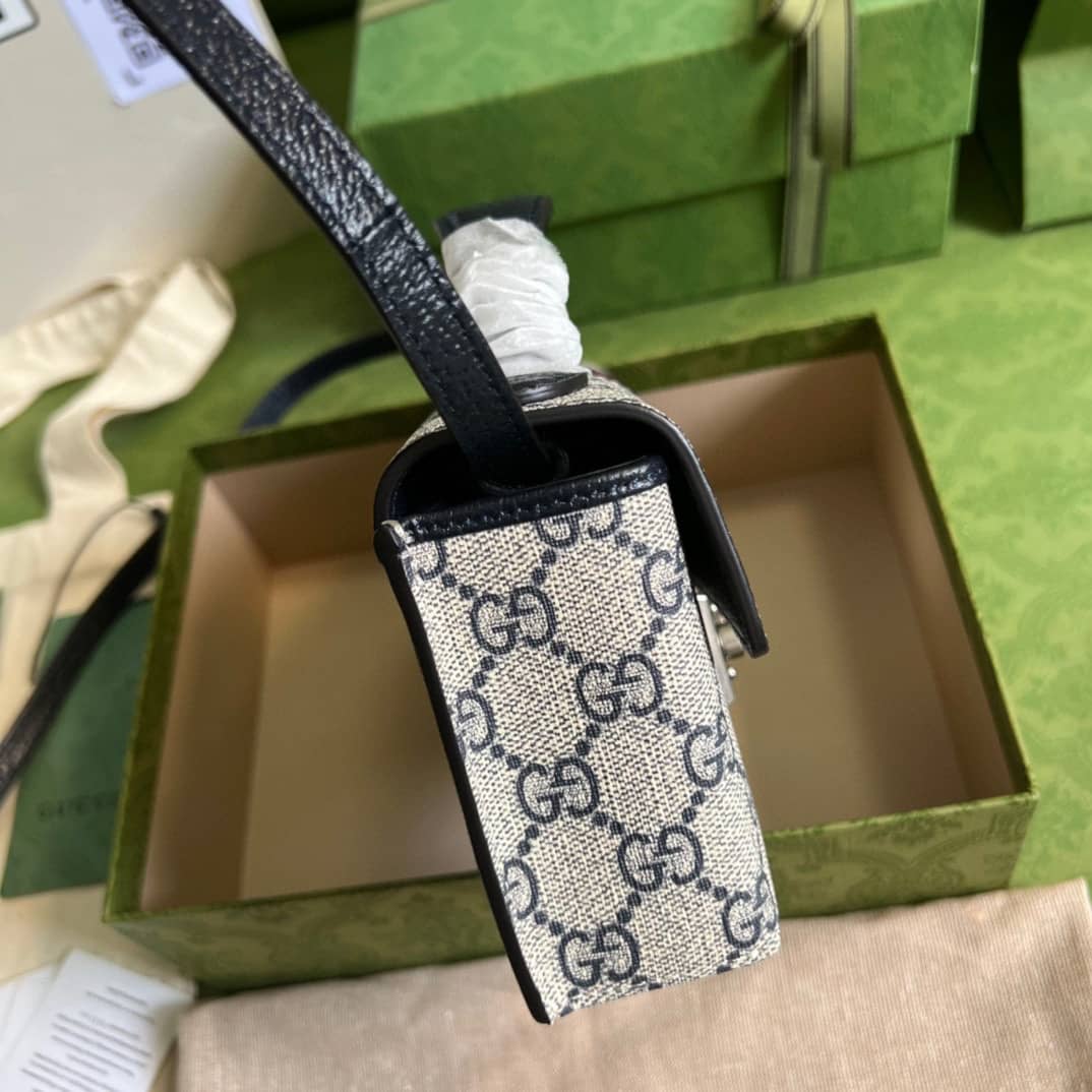 Gvc*1 Crossbody Dupe Padlock Mini GG Svp*me Canvas Top Handle 652683