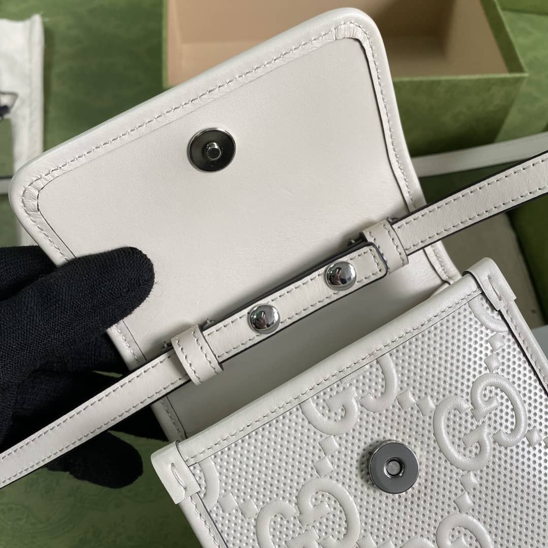 Gvc*1 GG Embossed Mini Phone Bag Replica 625571