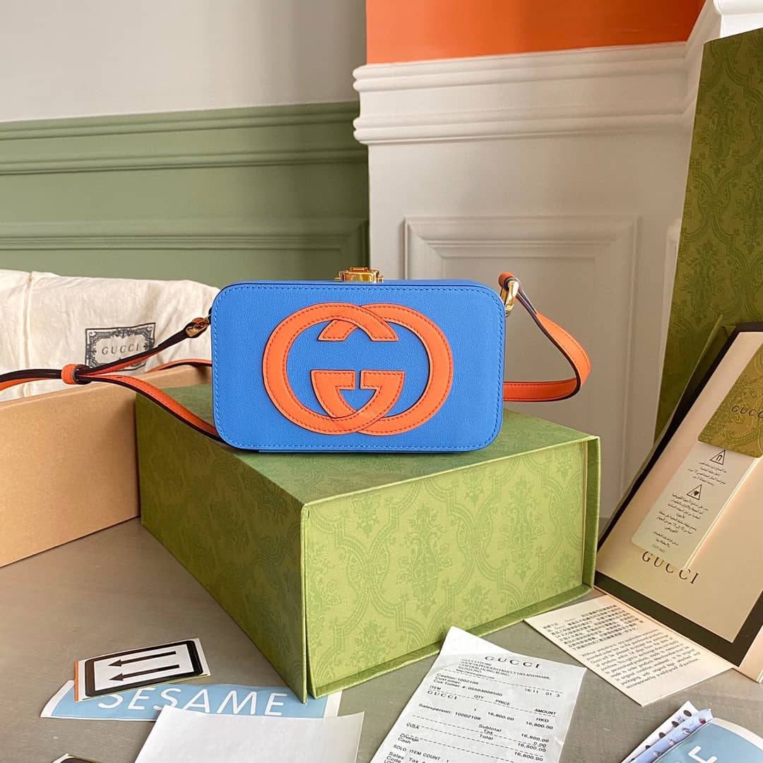 Gvc*1 Interlocking G Mini Bag Replica Blue 658230