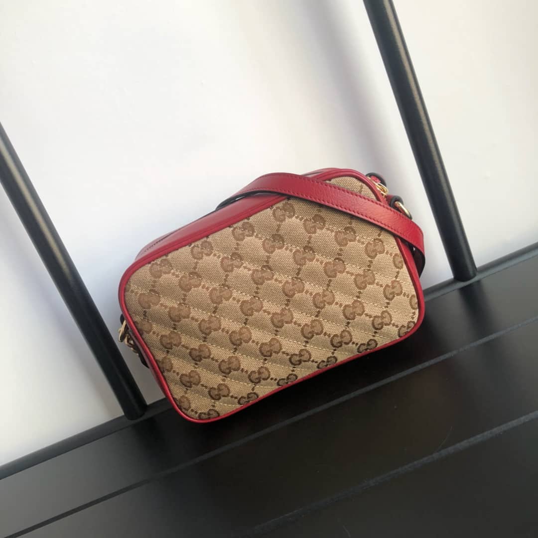 Gvc*1 GG Marmont Matelassé Mini Bag Replica Brown 448065
