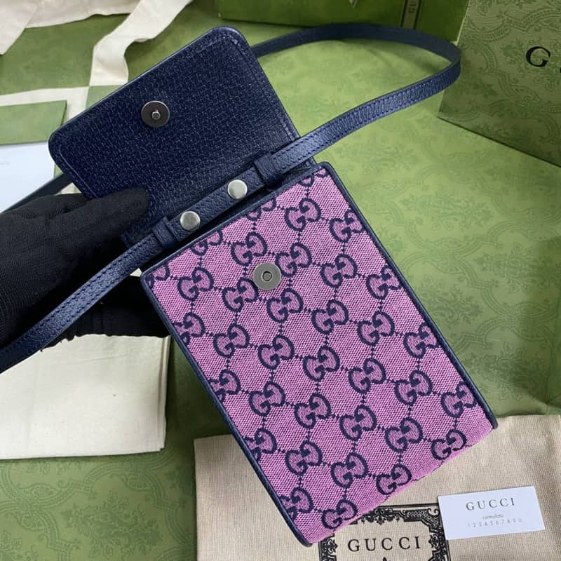 Gvc*1 GG Multicolor Mini Bag Replica Purple 657582