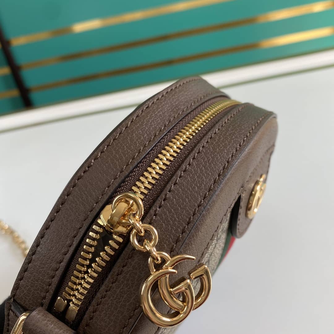Gvc*1 Ophidia Mini GG Round Shoulder Bag Replica 550618