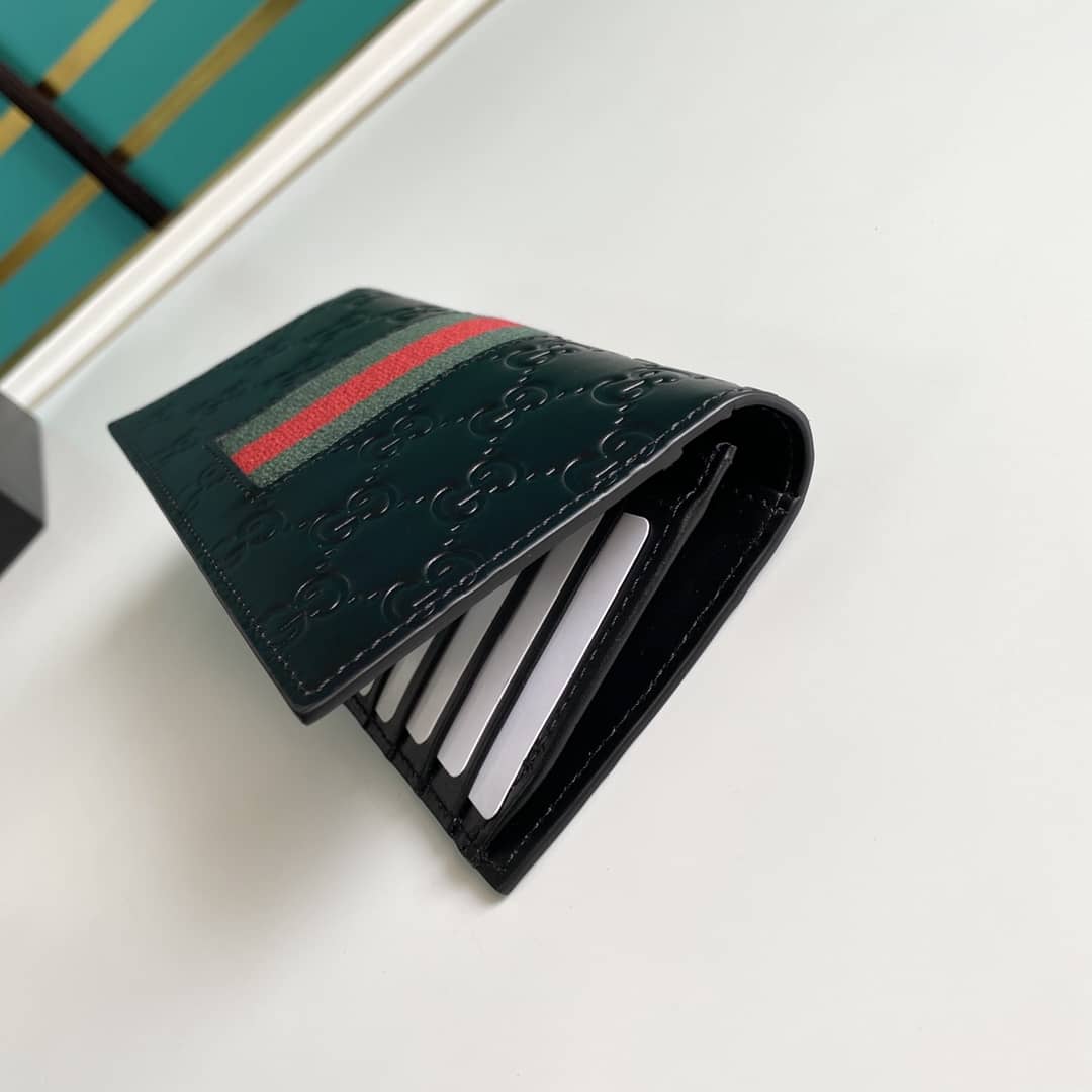 Gvc*1 Bill PVC Leather Long Wallet Replica 408836